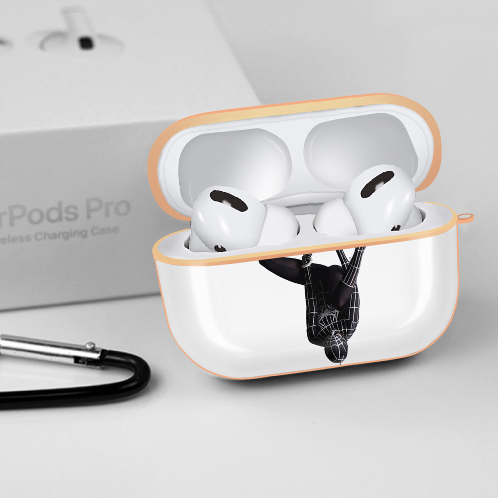 Spider Man スパイダーマン 【AirPods Pro用】ハードシェル保護ケース｜耐衝撃・防指紋・カラビナ付き商品仕様