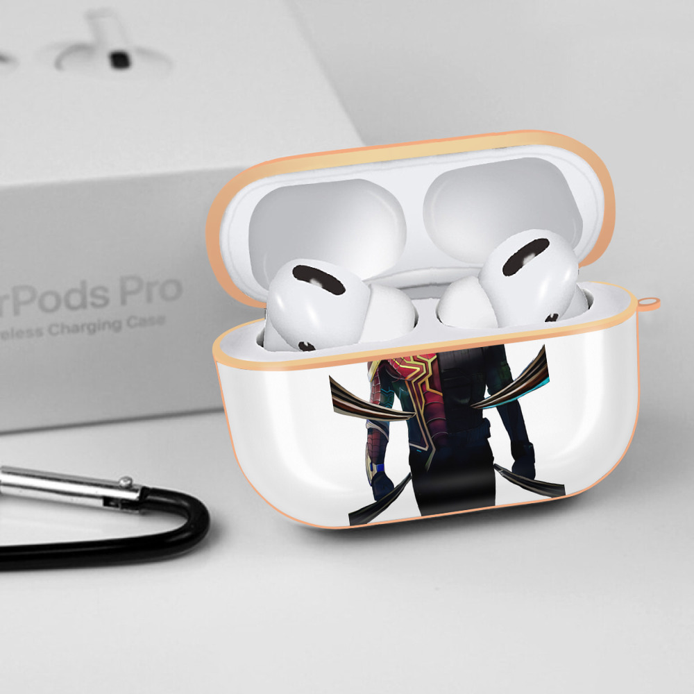 Spider Man スパイダーマン 【AirPods Pro用】ハードシェル保護ケース｜耐衝撃・防指紋・カラビナ付き商品仕様