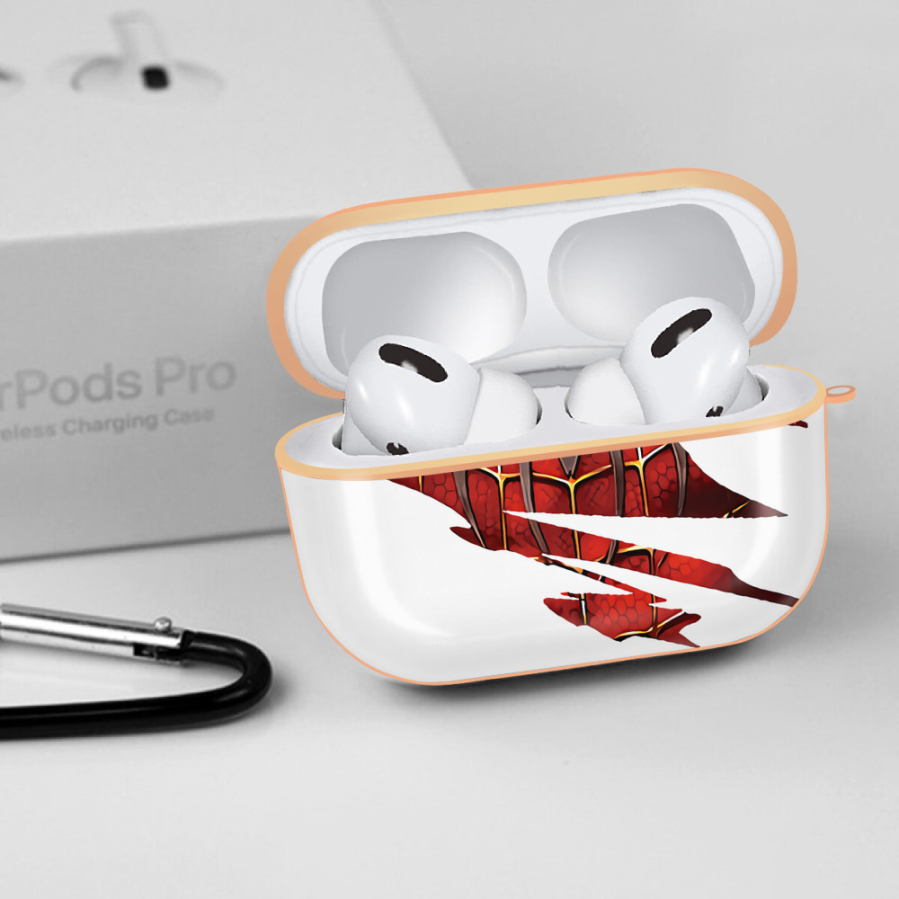 Spider Man スパイダーマン 【AirPods Pro用】ハードシェル保護ケース｜耐衝撃・防指紋・カラビナ付き商品仕様